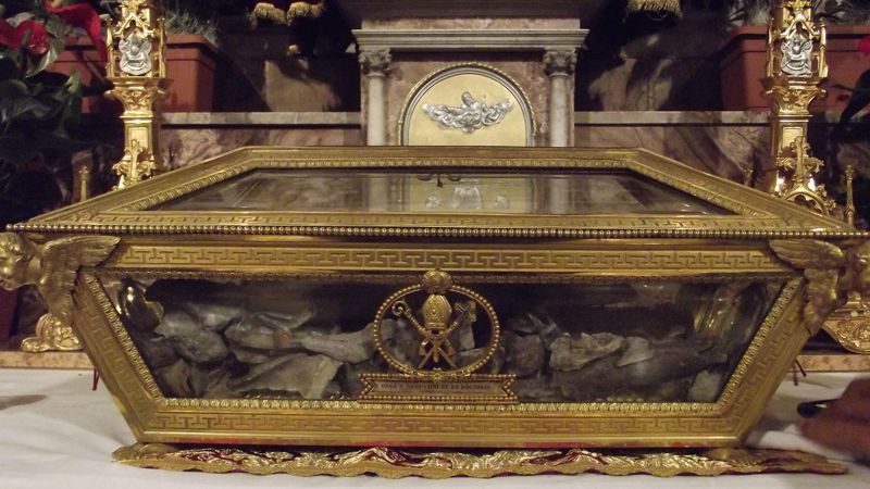 Hand of Saint Augustine relic Pavia
